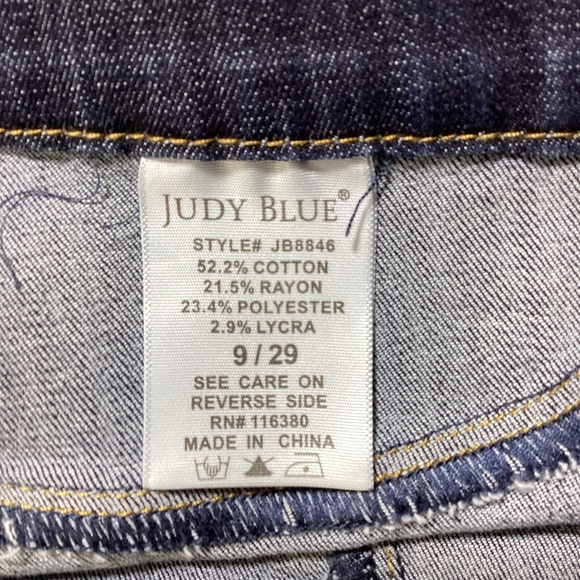 Judy Blue Pull-On Dark Indigo Skinny Jeans - Picture 7 of 9